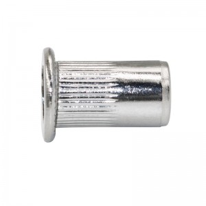 заклепочные гайки из нержавеющей стали с плоской головкой и накаткой